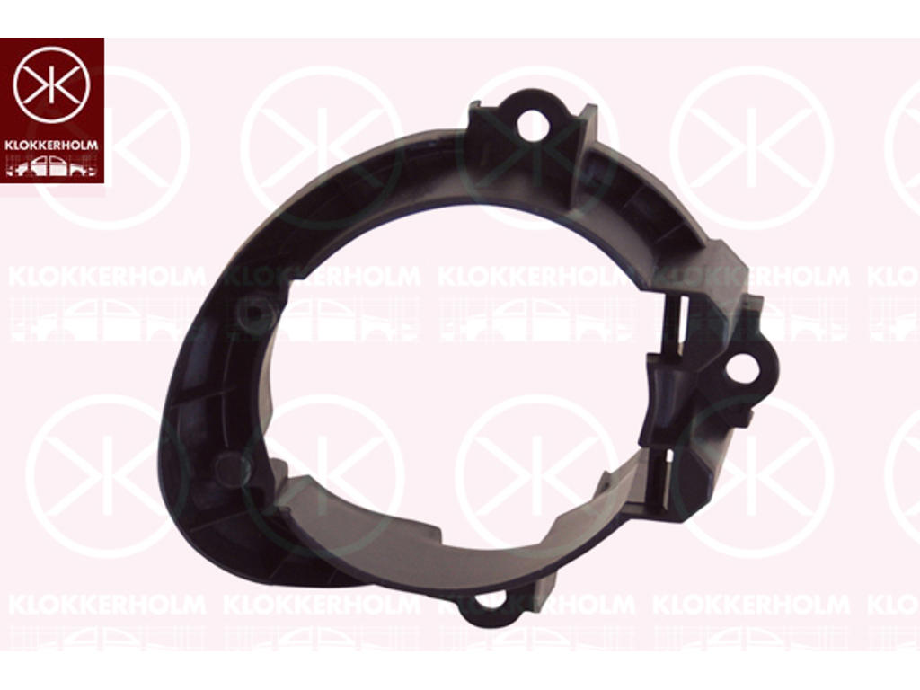 Housing, front fog light, Plastic, Left Front