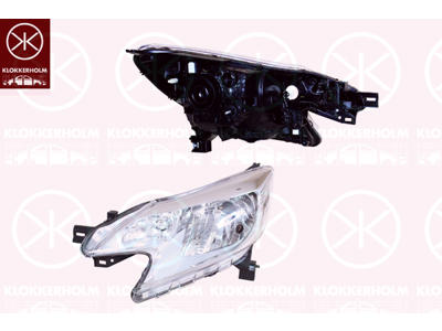 Headlight, Left, Illuminance [lx]: 12.5, H4, without motor for headlamp levelling