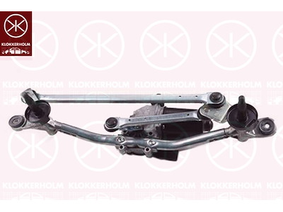 Window Cleaning System, Front, with electric motor, Set, for left-hand drive vehicles