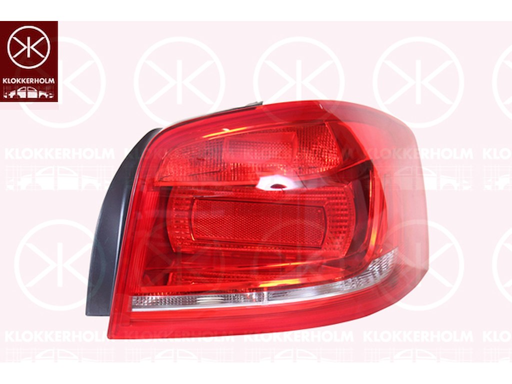 Tail Light Assembly, 3-drs, without bulb holder, Left, Outer section