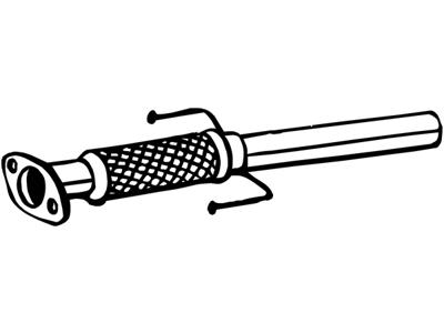 Exhaust Pipe, See accessories list for additionally required parts:  