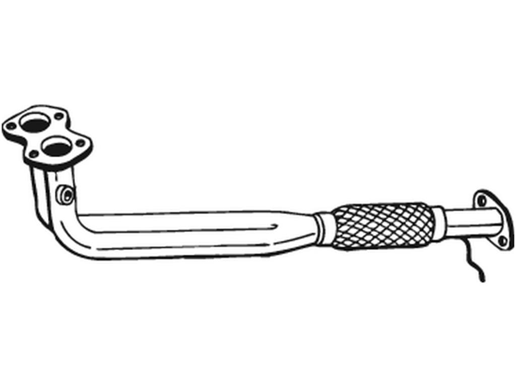 Exhaust Pipe, See accessories list for additionally required parts:  