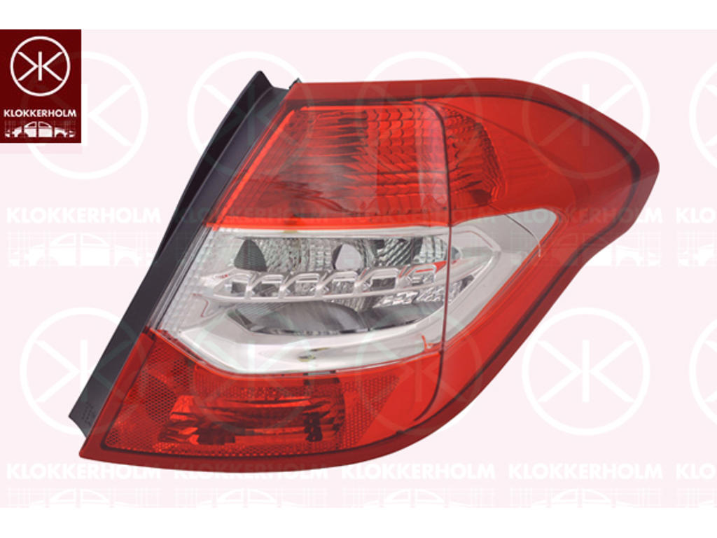 Tail Light Assembly, 5-drs, without bulb holder, Right, Outer section