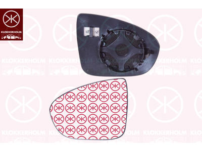 Mirror Glass, exterior mirror, Right, Heatable, Convex