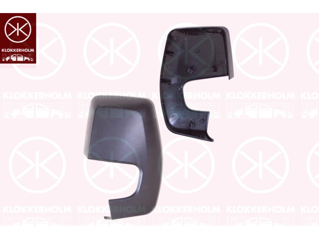 Housing, exterior mirror, black, Right