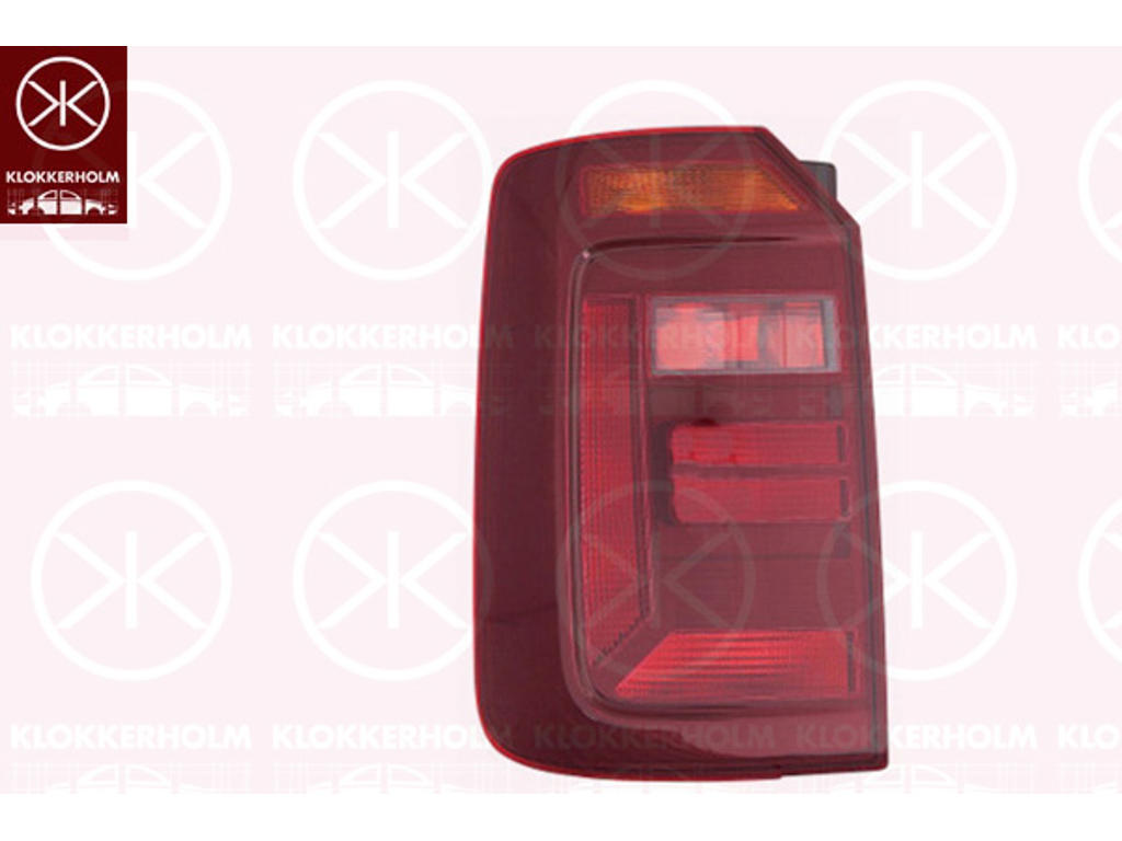 Lampa tylna zespolona, dla pojazdów z tylna burta, bez mocowania lampy, szary przydymiony, z prawej