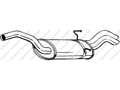 Rear Muffler, See accessories list for additionally required parts:  