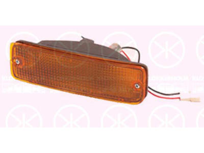 Direction Indicator, with bulb holder, yellow, Left Front, not ECE approved