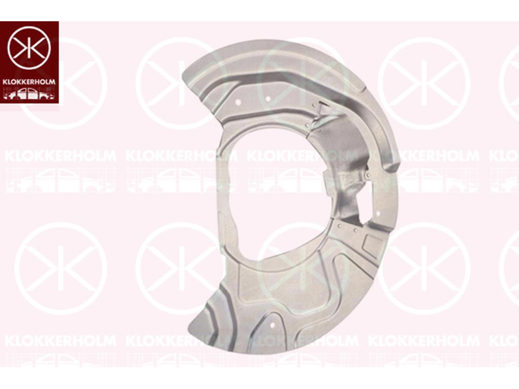 Splash Guard, brake disc, Front Axle Left, for brake disc diameter [mm]: 348, Aluminium