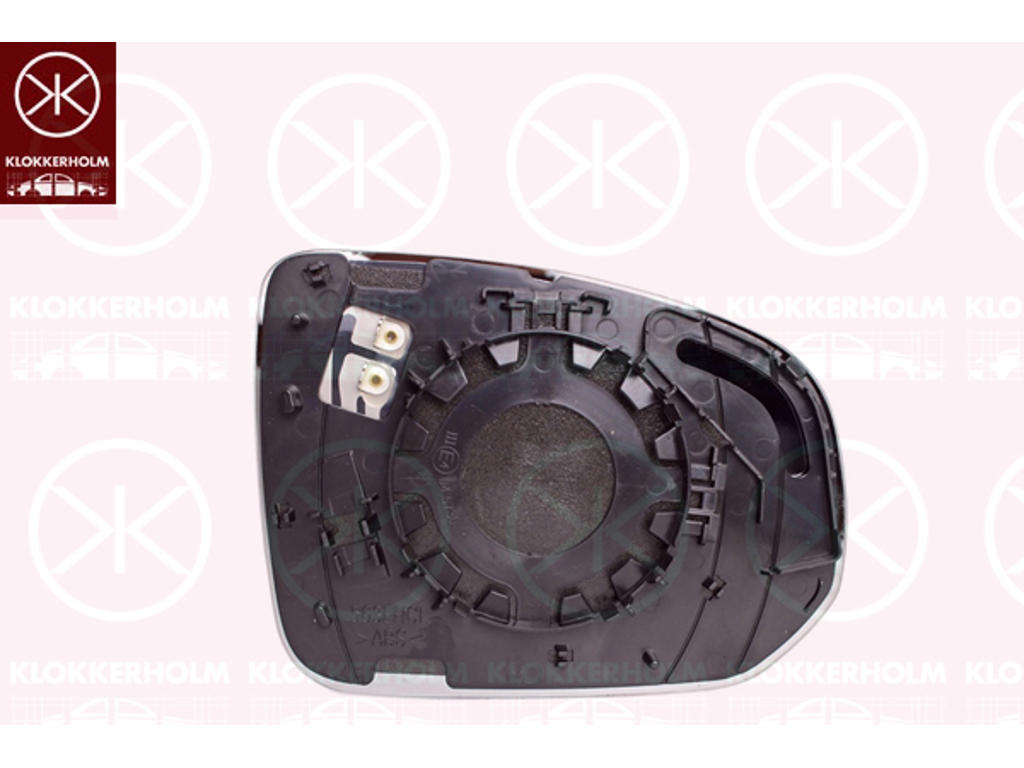 veidrodelio stiklas, išorinis veidrodelis, kaire, Kištukiniu kontaktu skaicius: 2, šildomas, išgaubta