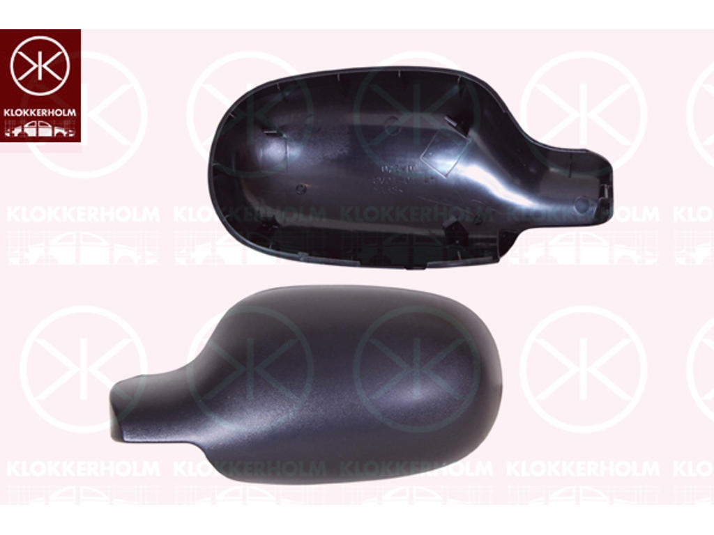 Housing, exterior mirror, Right, black