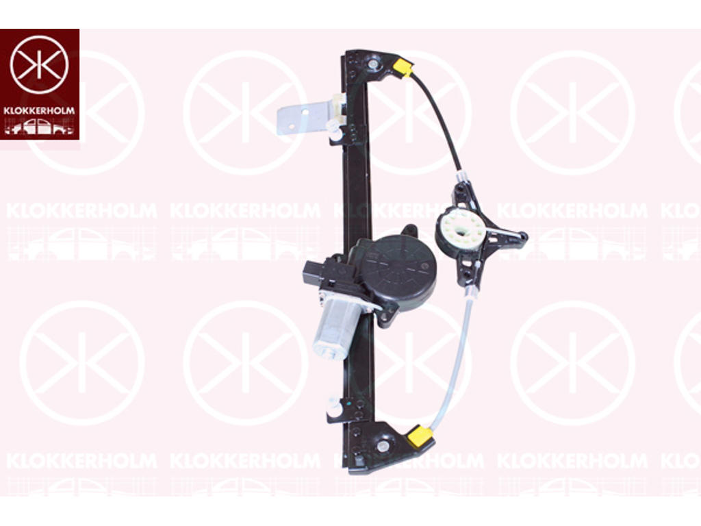 Window Regulator, OE-type, with electric motor, Electric, Right Rear, Number of pins: 2