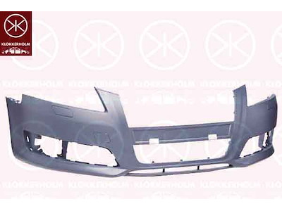 Bumper, w/primer, Front, with hole(s) for washer nozzle