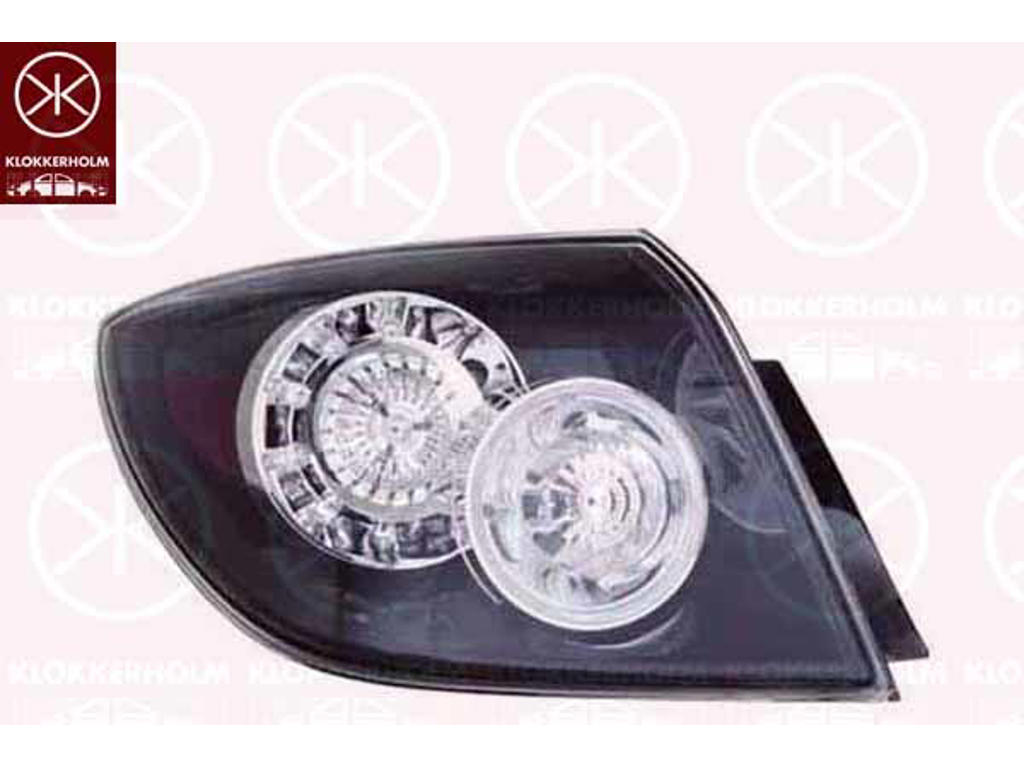 Baglygte, højre, Husfarve: sort, LED, W21/5W, W21W, ydre del, uden lampeholder