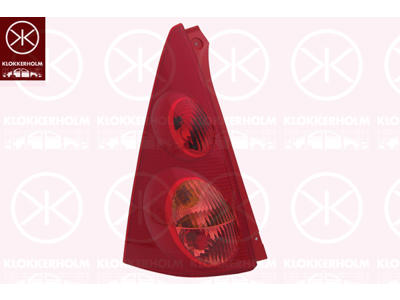 Tail Light Assembly, without bulb holder, Left