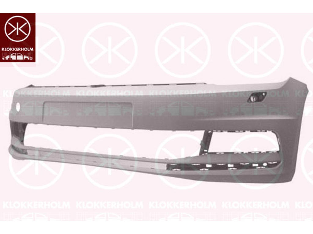Bumper, w/primer, Front, with hole(s) for washer nozzle