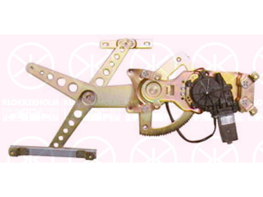 Window Regulator, 4-dr, with electric motor, with comfort function, Electric, Left Front