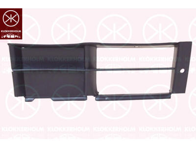 Ventilation Grille, bumper, black, Left Front, Outer section