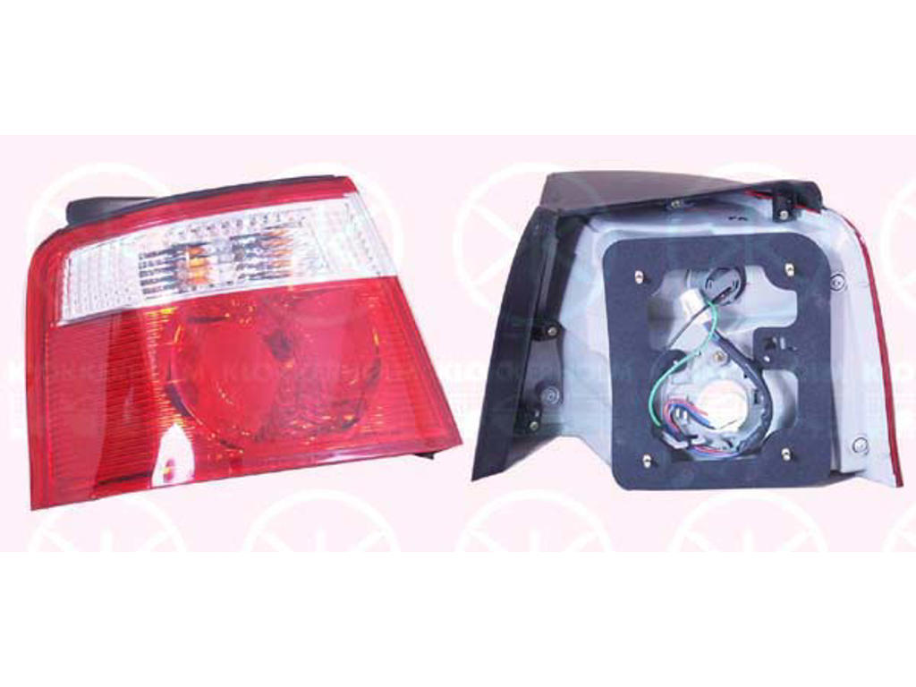 Задний фонарь, с держателем лампы, слева