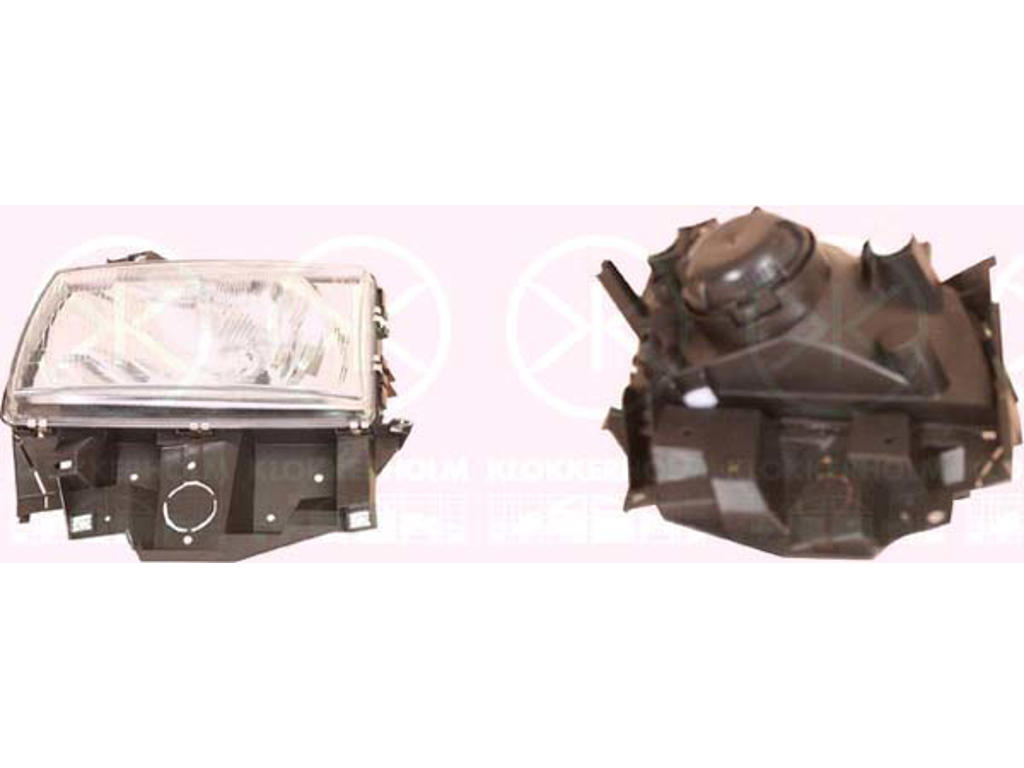 Headlight, Multivan, Caravelle, H4, without motor for headlamp levelling, Right, Illuminance [lx]: 17.5, Valeo type, for PR number: AC1