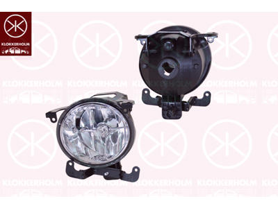 Front Fog Light, Left Front, HB3, round, without bulb holder