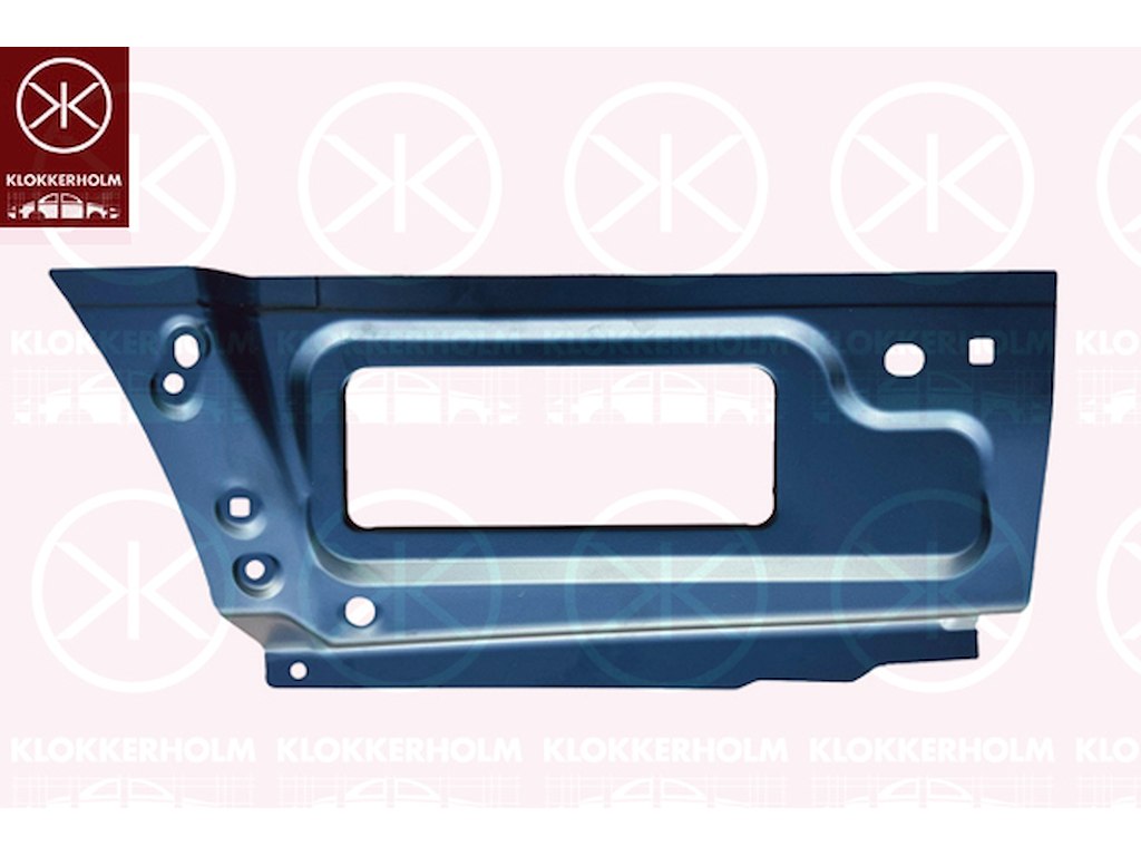 Sdovägg, sidplåt, vänster bak, underdel, komplett-del