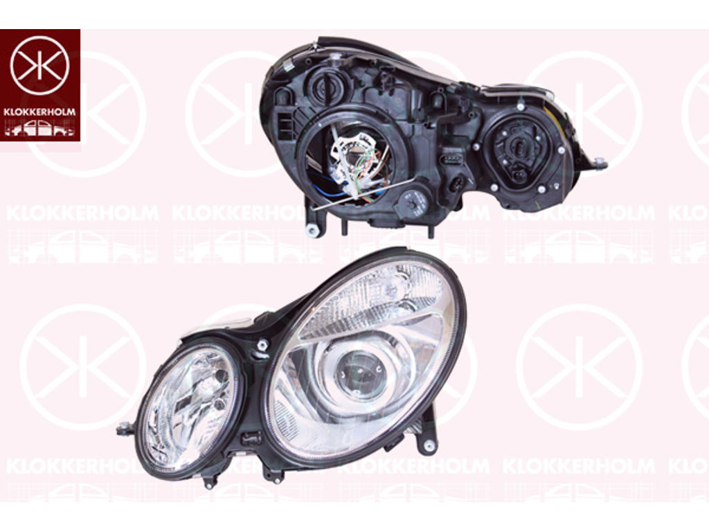 Forlygte, højre, Lysstyrke [lx]: 25, Bi-Xenon, D2S/H7, uden styreenhed til Xenon, med indstillingsmotor for LWR