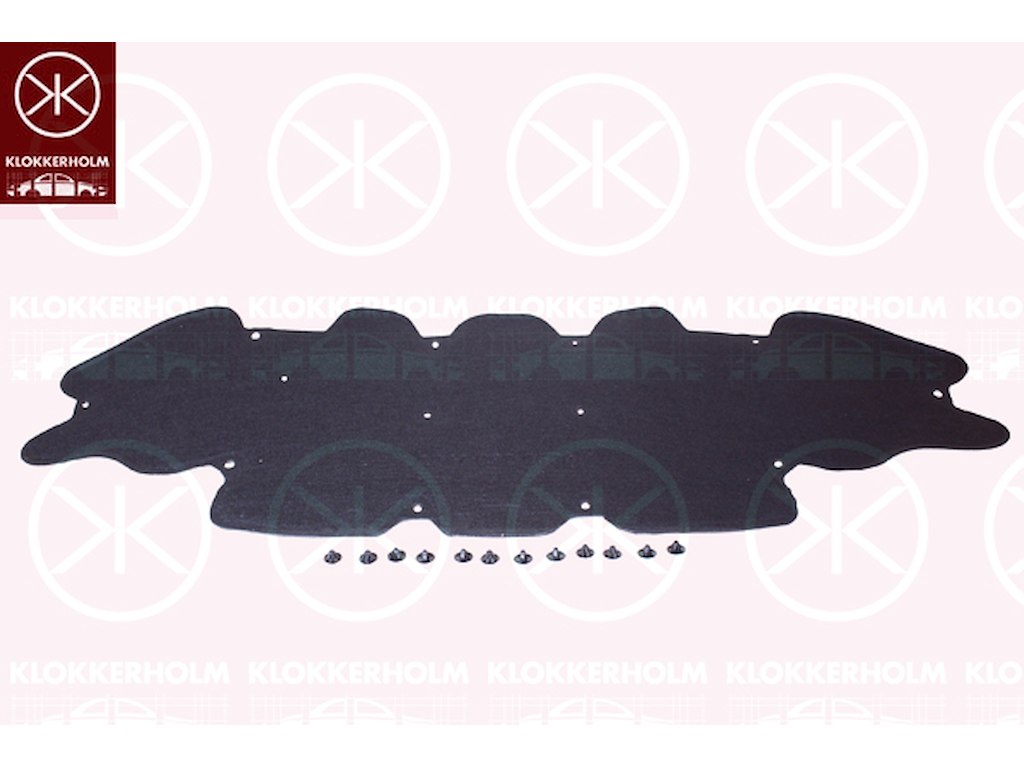 Engine Compartment Noise Insulation, Centre Section, Fitting Position: Bonnet