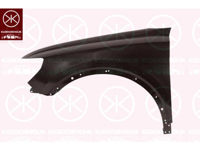 Wing, Steel, Left Front, with holes for extensions