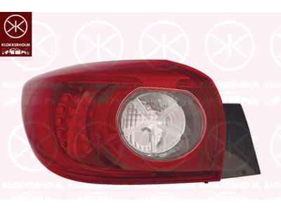 Kombinationsbackljus, 5-drs, Höger, ytterdel, LED, WY21W, utan lamphållare