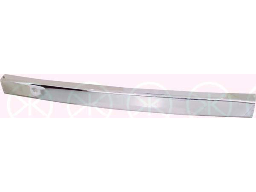 Bumper, Rear, chrome, with holes for trim/protective strip, Centre Section