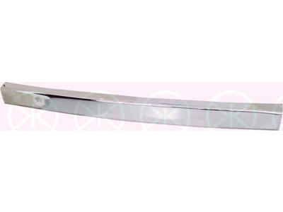 Bumper, Rear, chrome, with holes for trim/protective strip, Centre Section