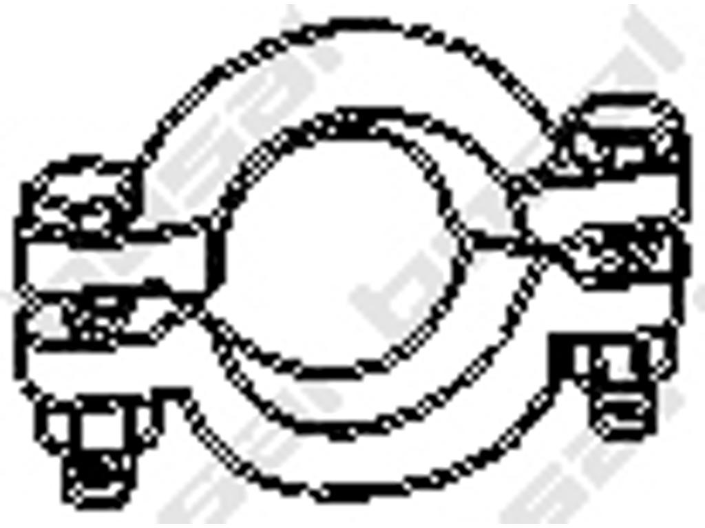Clamping Piece, exhaust system