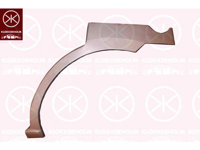 Quarter Panel, Left Rear, Wheel Arch Border, Repair Panel, 4-dr