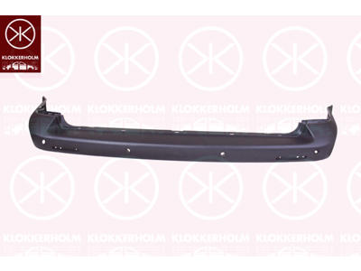 Bumper, Rear, Grained, dark grey, with hole(s) for park distance control