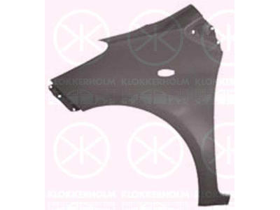 Wing, Left Front, with hole for direction indicator, Zinc-coated