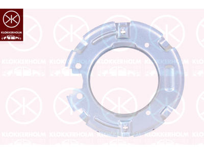 Bromssköld, Bakaxel, Bromstyp: Skivor/trummor, Diameter (mm): 185, förzinkad