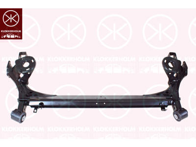 Axle Beam, with bush, Torsion bars [number]: 1, Thickness [mm]: 18, Rear Axle, Diameter [mm]: 69