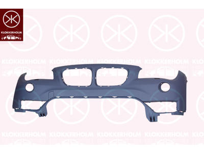 Bumper, w/primer, Front, with hole(s) for washer nozzle, Upper section, Trim Level: facelift, not for trim level: M-Sport