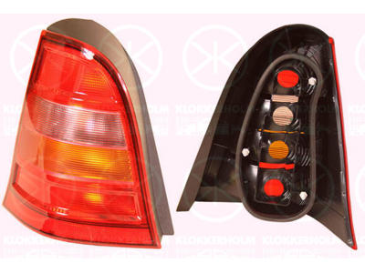 Tail Light Assembly, without bulb holder, Left, Indicator Colour: red