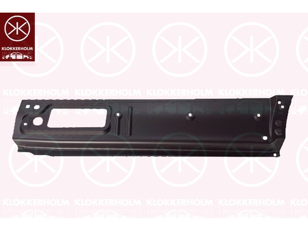 Sdovägg, sidplåt, vänster bak, underdel, komplett-del