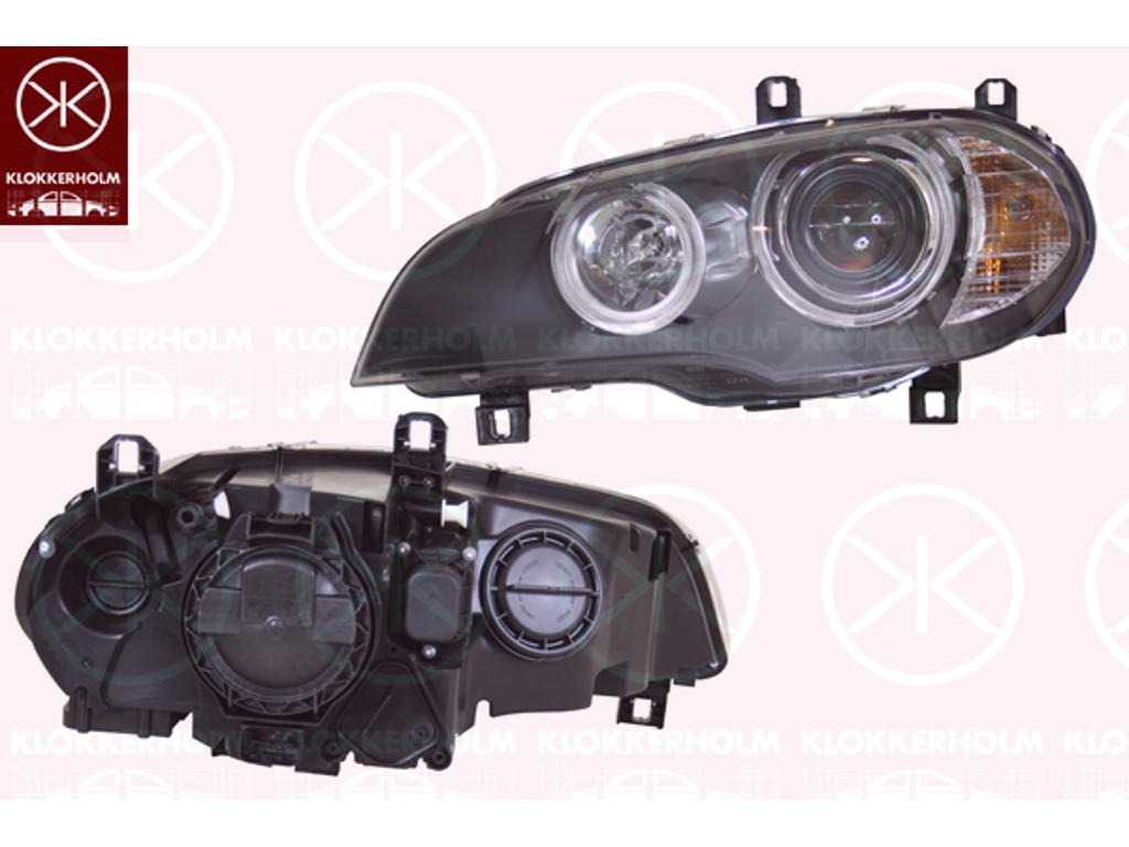 Headlight, Left, Illuminance [lx]: 17.5, H7/H1, with motor for headlamp levelling, AL