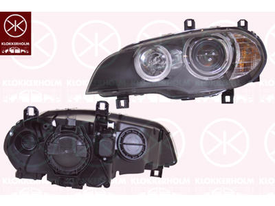 Headlight, Left, Illuminance [lx]: 17.5, H7/H1, with motor for headlamp levelling, AL