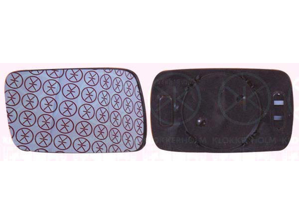 Mirror Glass, exterior mirror, Aspherical, blue, Right