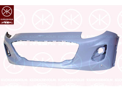 Bumper, w/primer, Front, with hole(s) for park distance control, Number of bores: 2