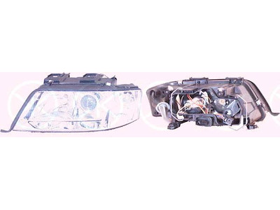 Headlight, Left, Illuminance [lx]: 20, H7/H1, without motor for headlamp levelling, Depo