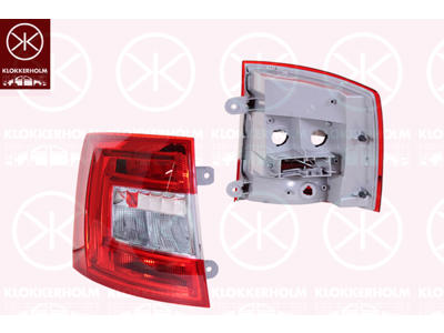 Baglygte, højre, LED, P21W, PY21W, uden lampeholder, Varroc