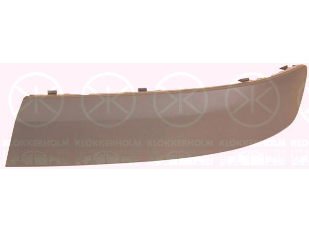 Trim/Protection Strip, bumper, dark grey, Right Front
