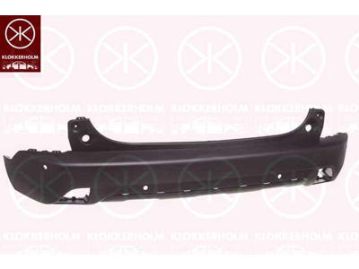 Bumper, Rear, with hole(s) for park distance control, with holes for extensions