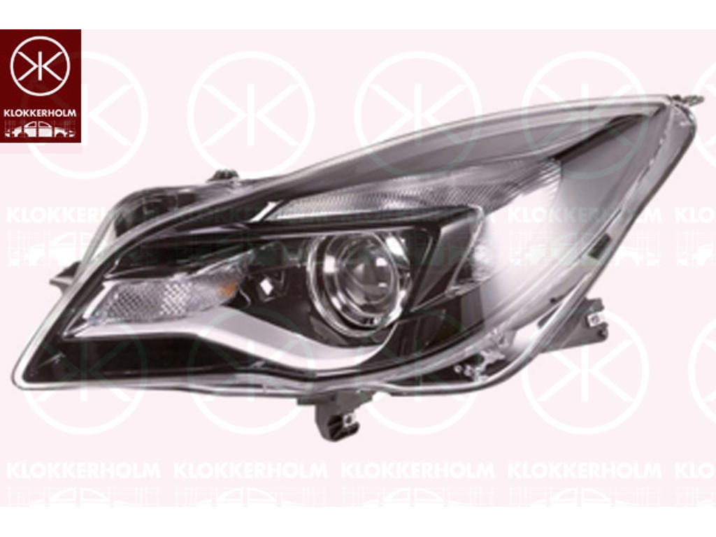 Headlight, Right, Illuminance [lx]: 17.5, HIR2, PY21W, with daytime running light, Housing Colour: black, with motor for headlamp levelling